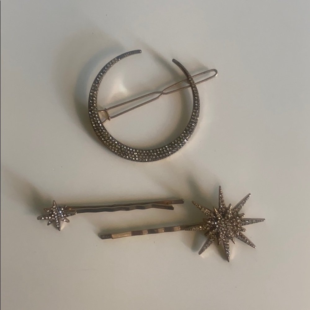 Stars and Moon hair clip and pins